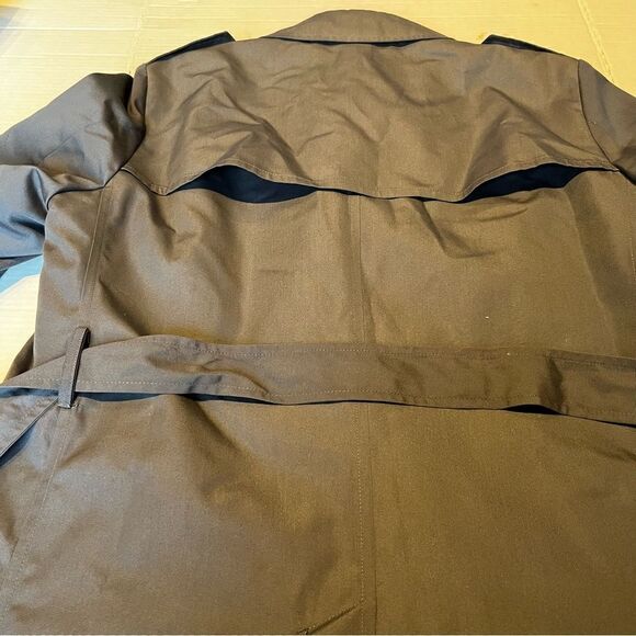 Botany 500 Men's Gray Trench Coat 40R - Picture 9 of 16